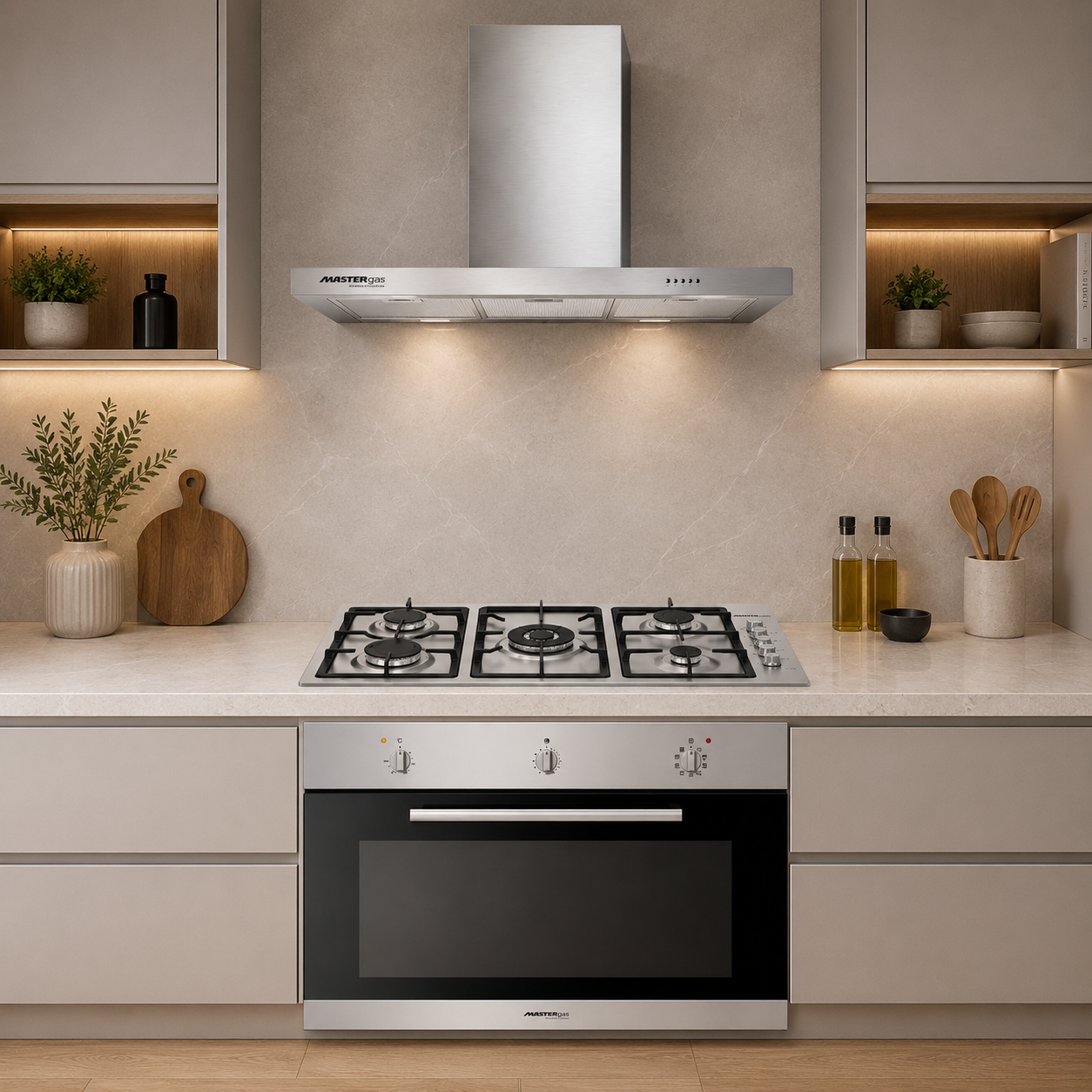 07b99c7a-d403-41f1-9717-0396e6ae0362 بكج أجهزة مطبخ بلت-ان من ماستر جاز - فرن - سطح - شفاط - MG4 - الصورة 1