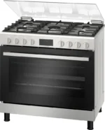 ⁦بوش - فرن غاز شبك ثقيل , قائم بذاته 90 ستانلس  اسود - HGW3ASQ59M⁩ - الصورة ⁦2⁩