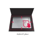 ⁦سيمفر - فرن 5 شعلات غاز، مقاس 60×90 سم ، أمان كامل - شبك عريض مطفي - شواية ، 3 طبقات زجاج ، إشعال ذاتي ، تايمر ، مروحة تبريد ، لمبة عيون ، استيل ، تركي - F9502SGWHM-SMF03⁩ - الصورة ⁦3⁩