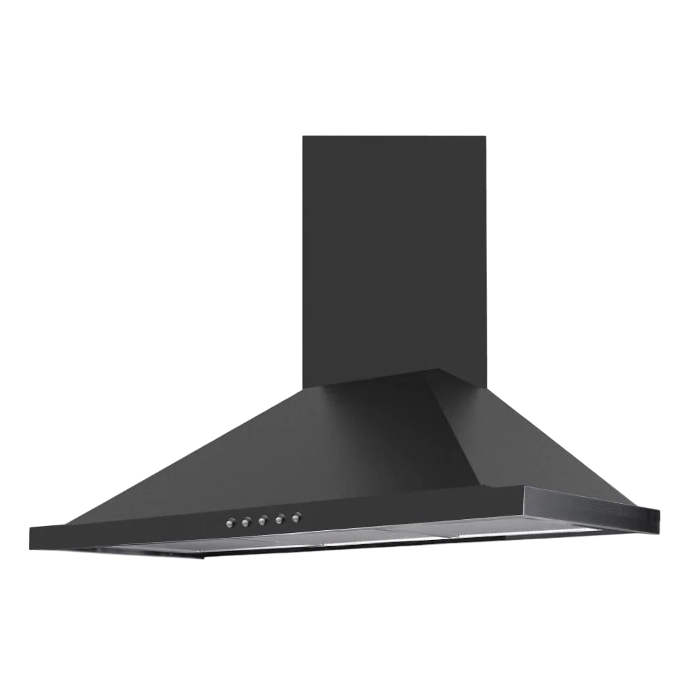 PLATINUMNERO60 بولم شفاط هرمي أسود 60 سم 1000م3/س تحكم أزرار - PLATINUMNERO60 - الصورة 1