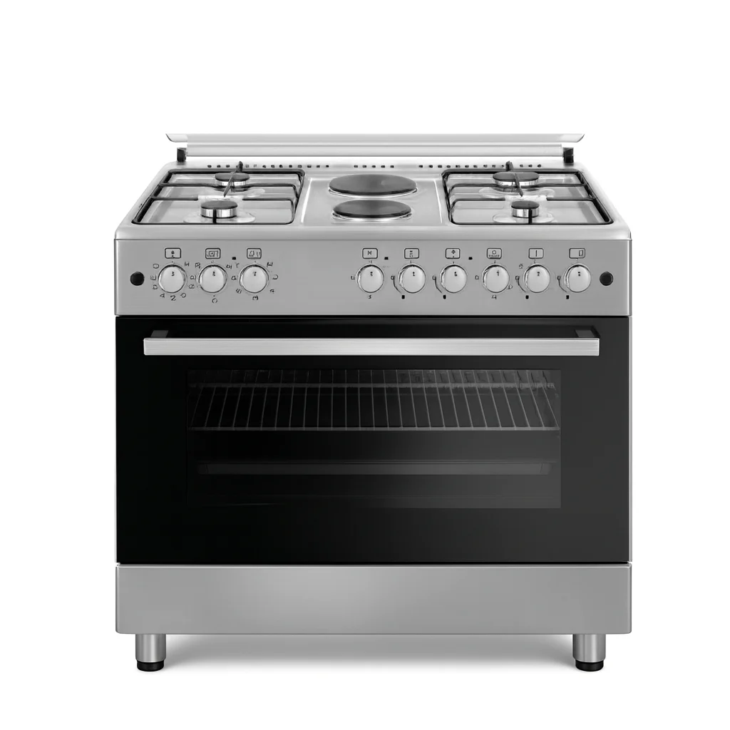 b95afaef-d5ec-4375-a624-ba441fe7d5d8.webp ماستر جاز - فرن غاز وكهرباء كامل - 6 شعلات – 90 سم – تركي - MGF9P42G2-HI - الصورة 1