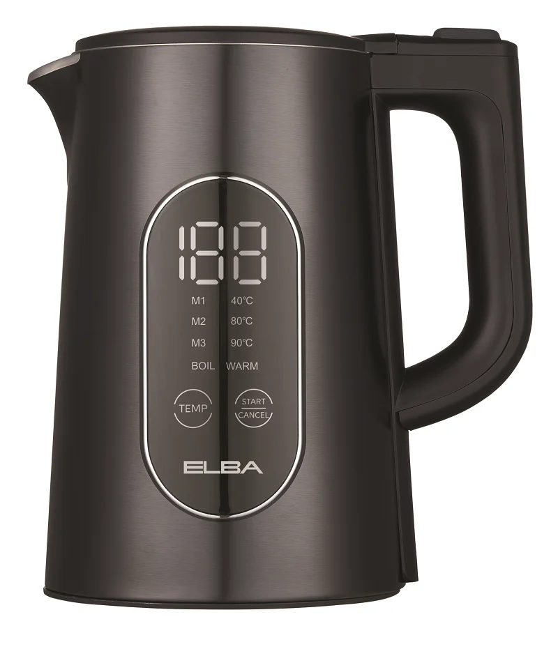 EK-DD150W-Black-SS البا غلاية مياه ستانلس ستيل 1.5 لتر - EK-DD150W-BLACK SS - الصورة 1