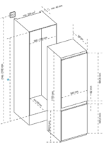 ⁦ كيتشن لاين ثلاجة مدمجة -  (Built-In ) - KL2761-243LT⁩ - الصورة ⁦2⁩