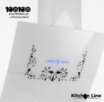 ⁦كيتشن لاين شفاط زجاجي حرف تي 90 سم - KLG-2020 WHIТЕ⁩ - الصورة ⁦2⁩