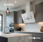 ⁦كيتشن لاين شفاط زجاجي حرف تي 90 سم - KLG-2020 WHIТЕ⁩ - الصورة ⁦9⁩